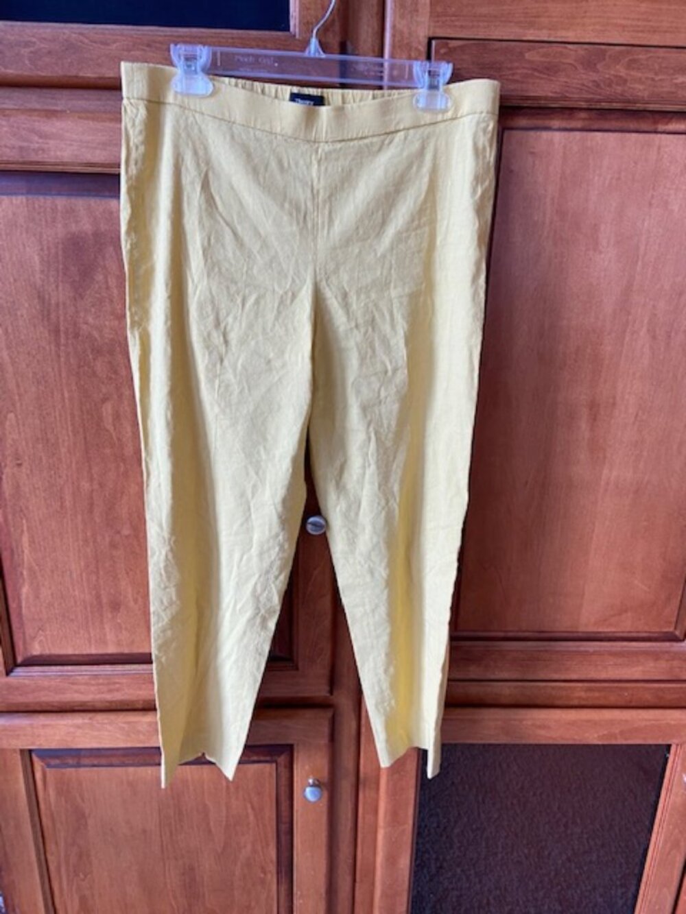 Theory Yellow Linen Pants size 10